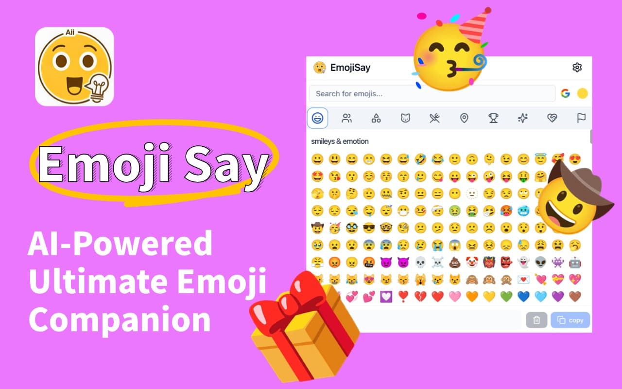 Emoji Say - AI-Powered Multilingual Emoji Search